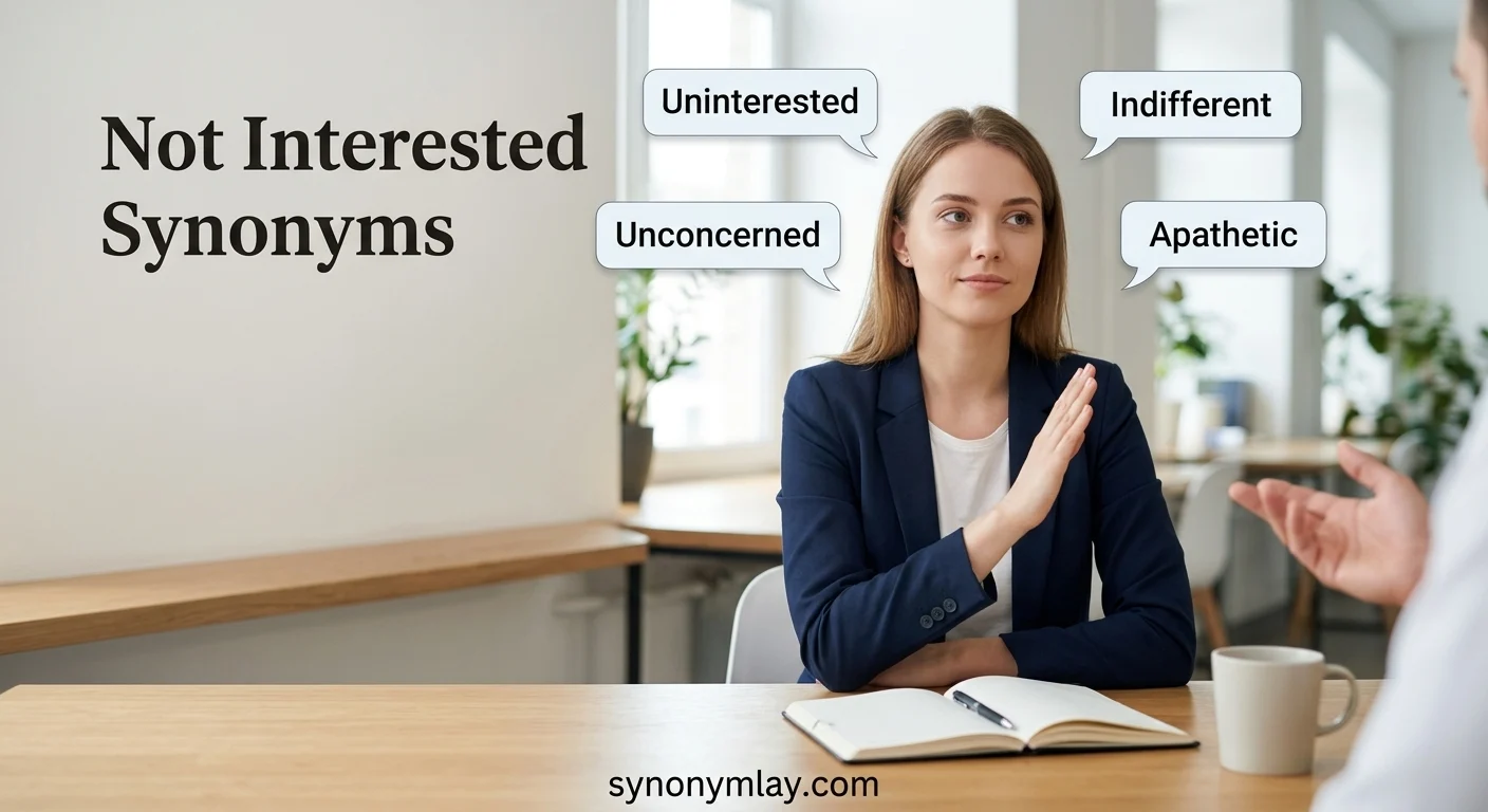 Not Interested Synonyms