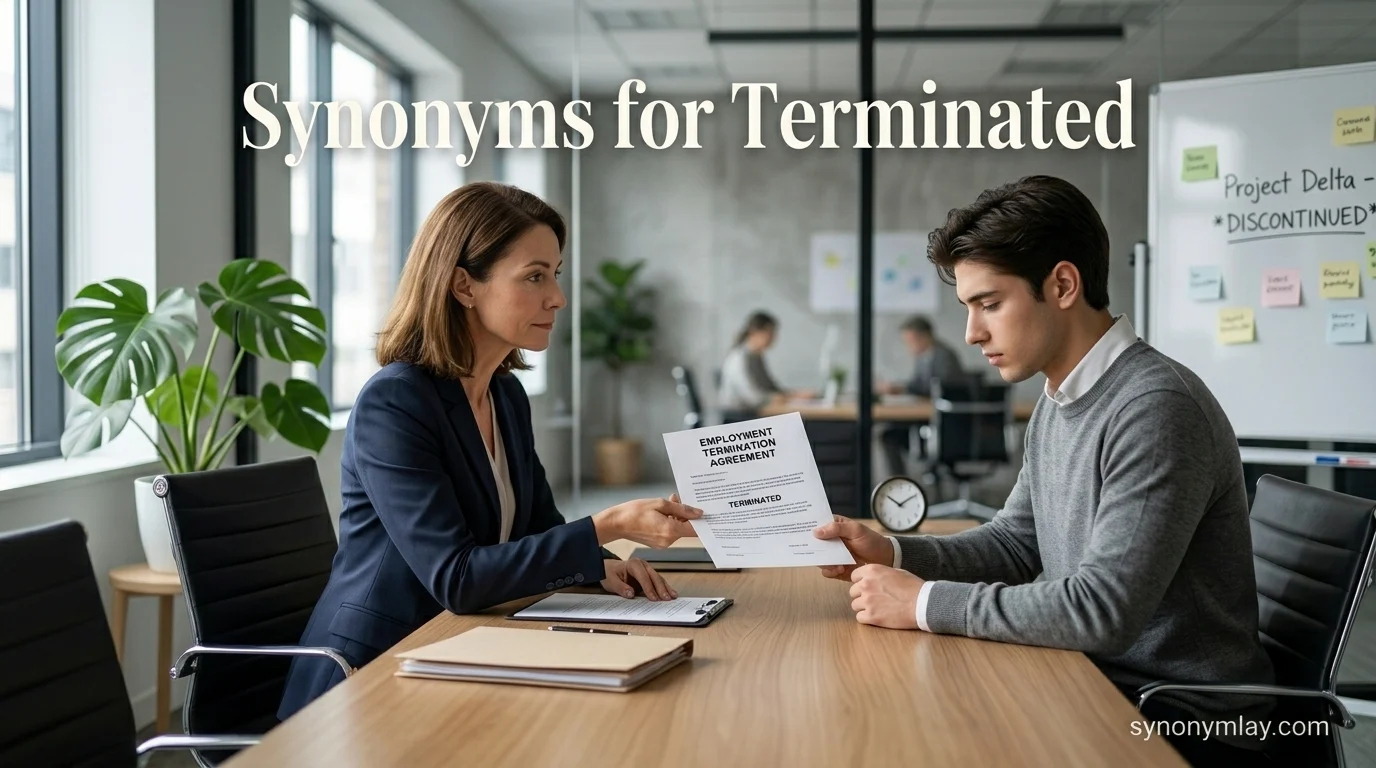Synonyms for Terminated
