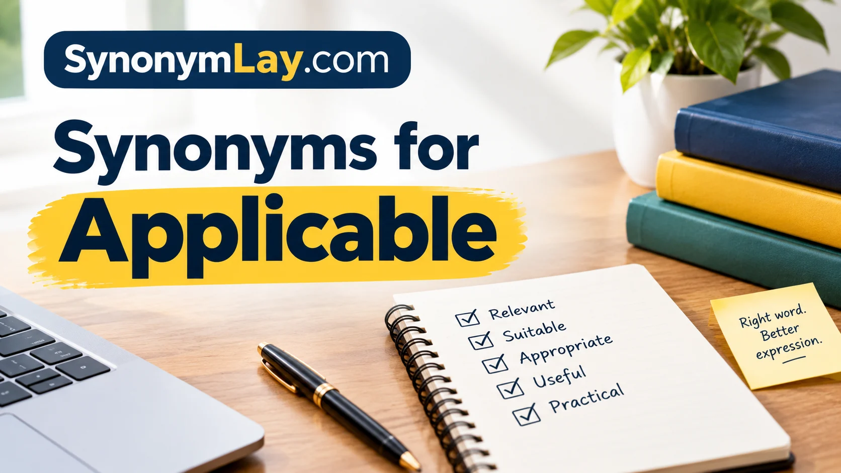 Synonyms for Applicable