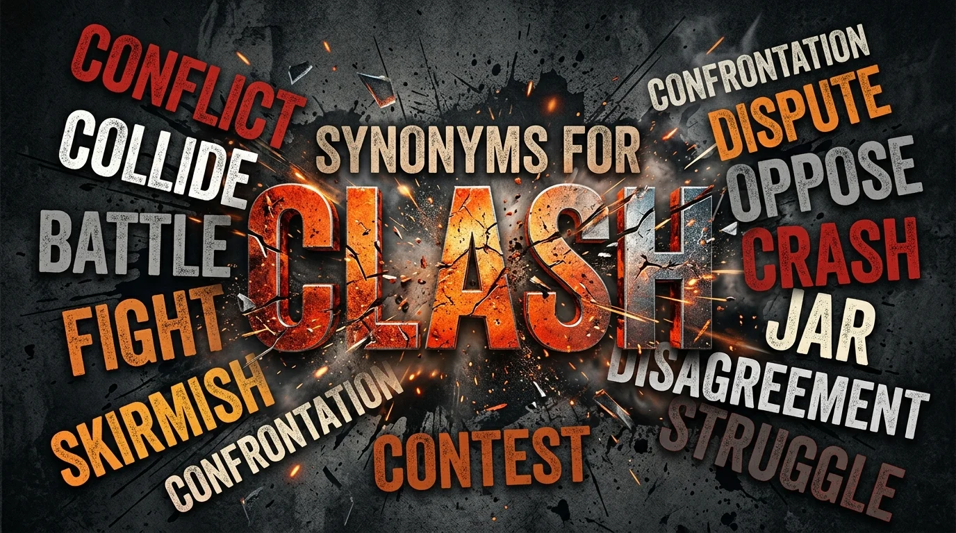 synonyms for clash