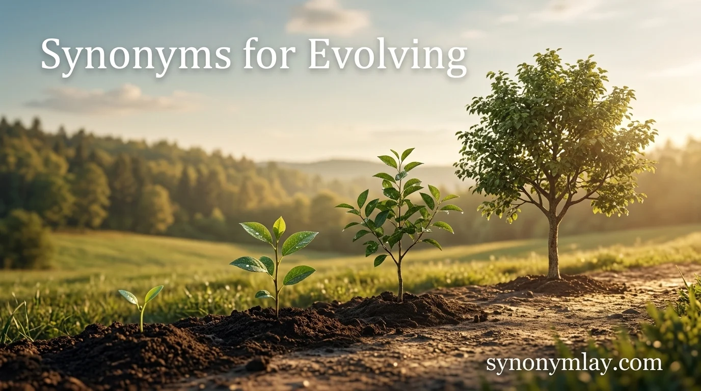 Synonyms for Evolving