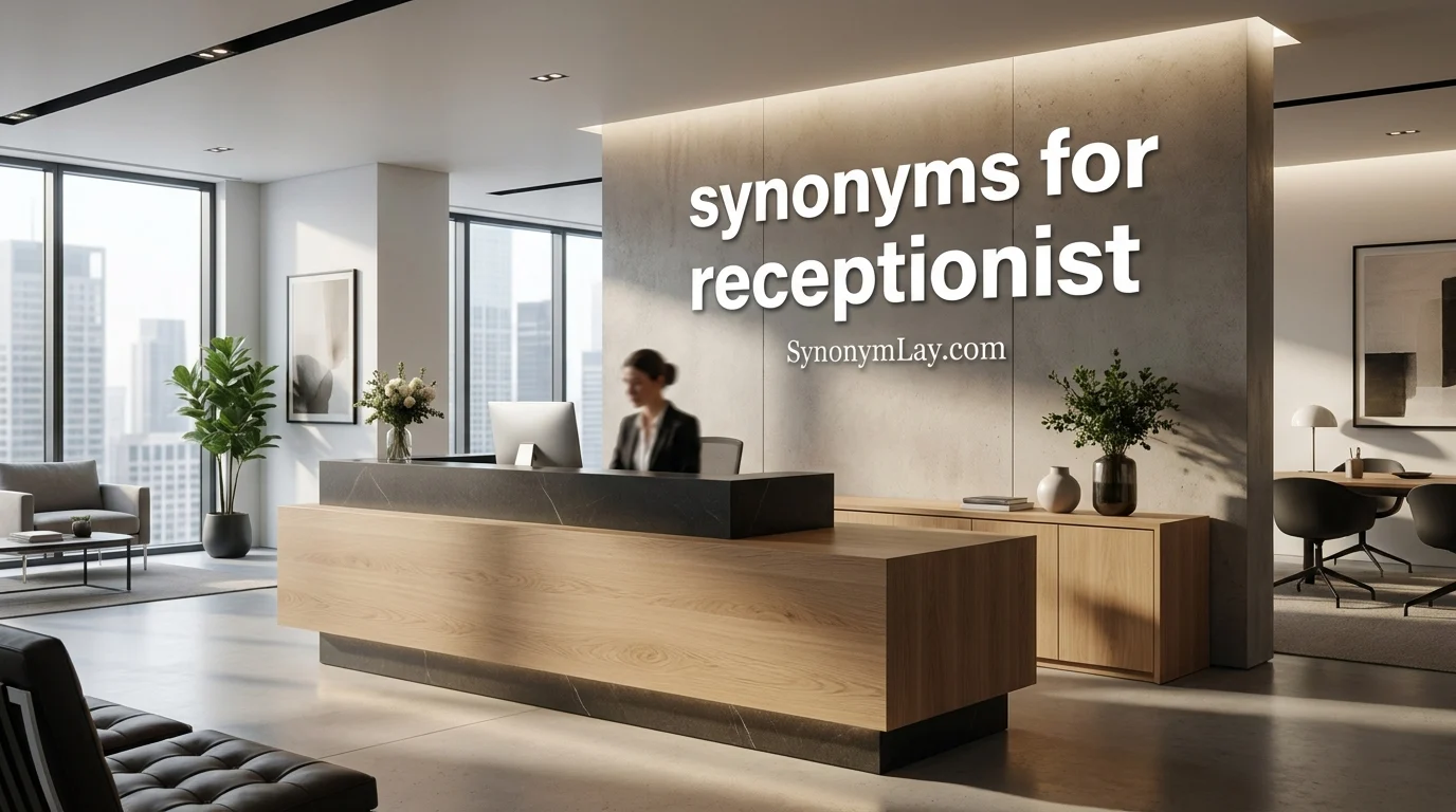 synonyms for receptionist